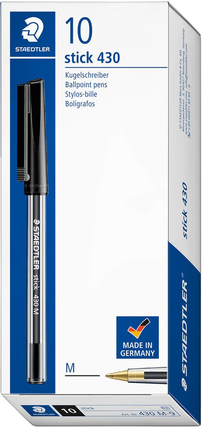 Staedtler Kugelschreiber 430 mittelschwarz pro 10 Stück
