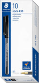 Staedtler Kugelschreiber 430 mittelschwarz pro 10 Stück
