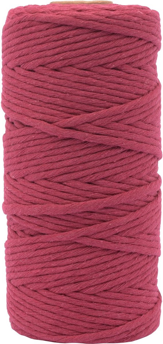 Vaessen creative • Makramee-Seil 3 mm x 100 m, burgunderrot