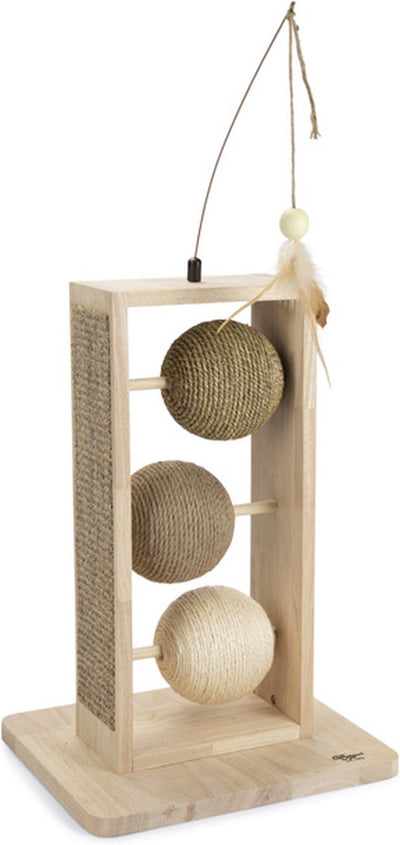 Entworfen von Lotte Lomax Kratzbälle – Kratzbaum – Katzenspielzeug – 34,5 x 29,5 x 50 cm