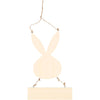 Creativ Company Hase mit Teller, H: 29,5 cm, B: 19,2 cm, 1 Stück