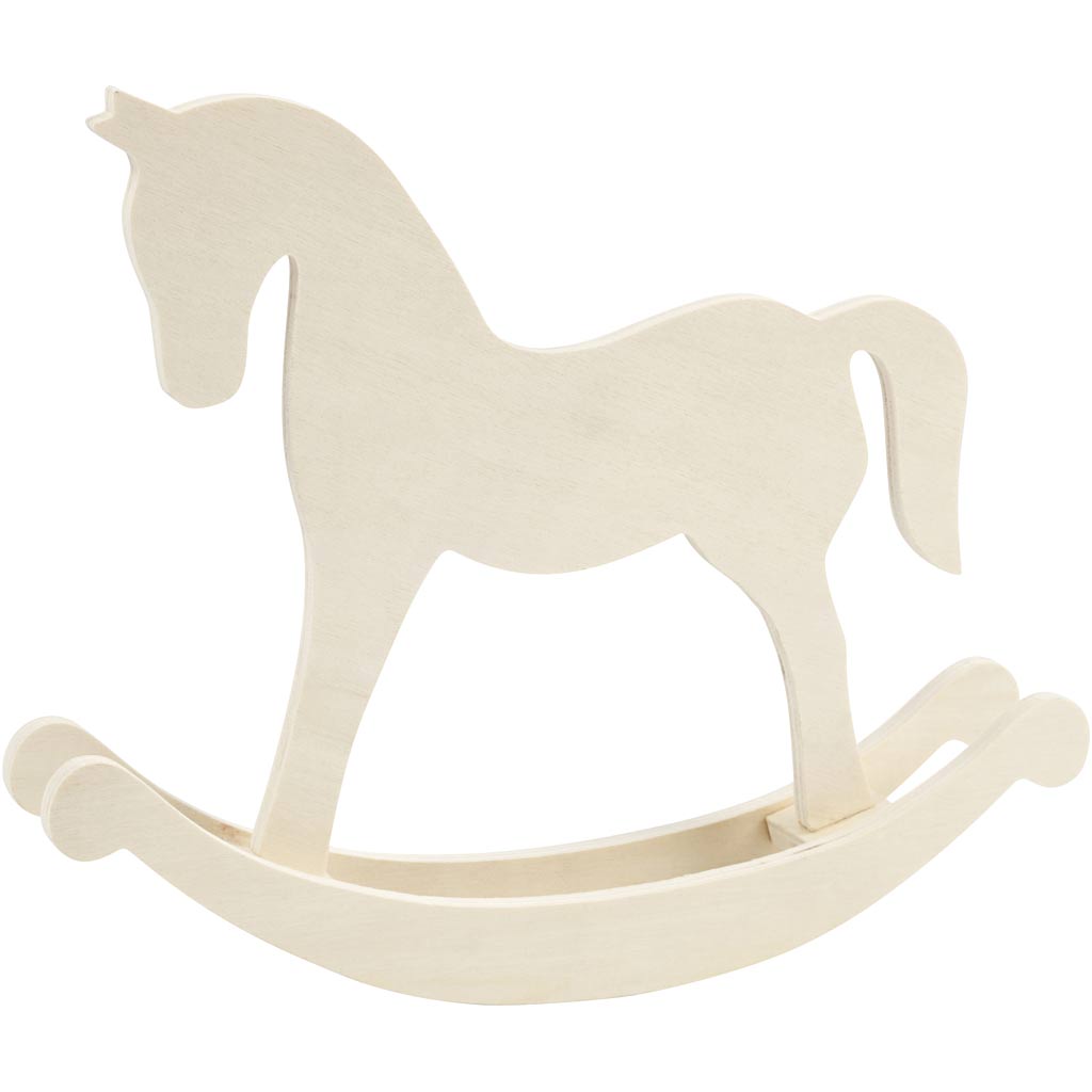 Creativ Company Schaukelpferd, H: 24 cm, T: 5 cm, B: 30 cm, 1 Stück