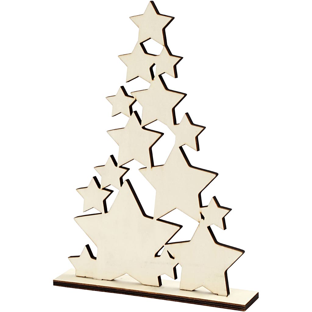 Hölzerne Weihnachtsbaum