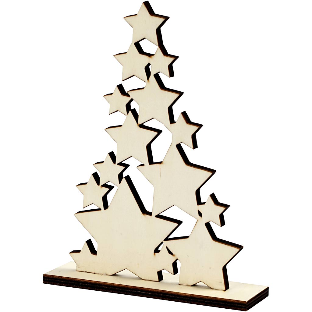 Hölzerne Weihnachtsbaum