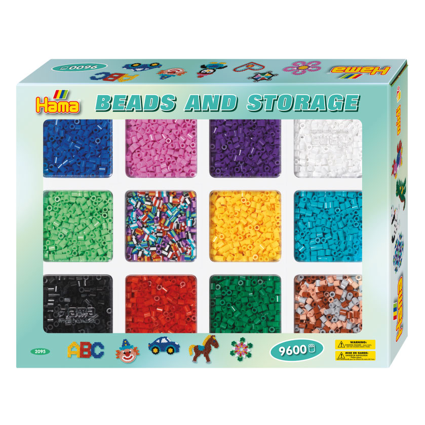 Hama bügeln Perlen in Sorting Bin, 9600st.