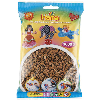 Hama String Bead Mix Noga Bruin (201-76), 3000st.