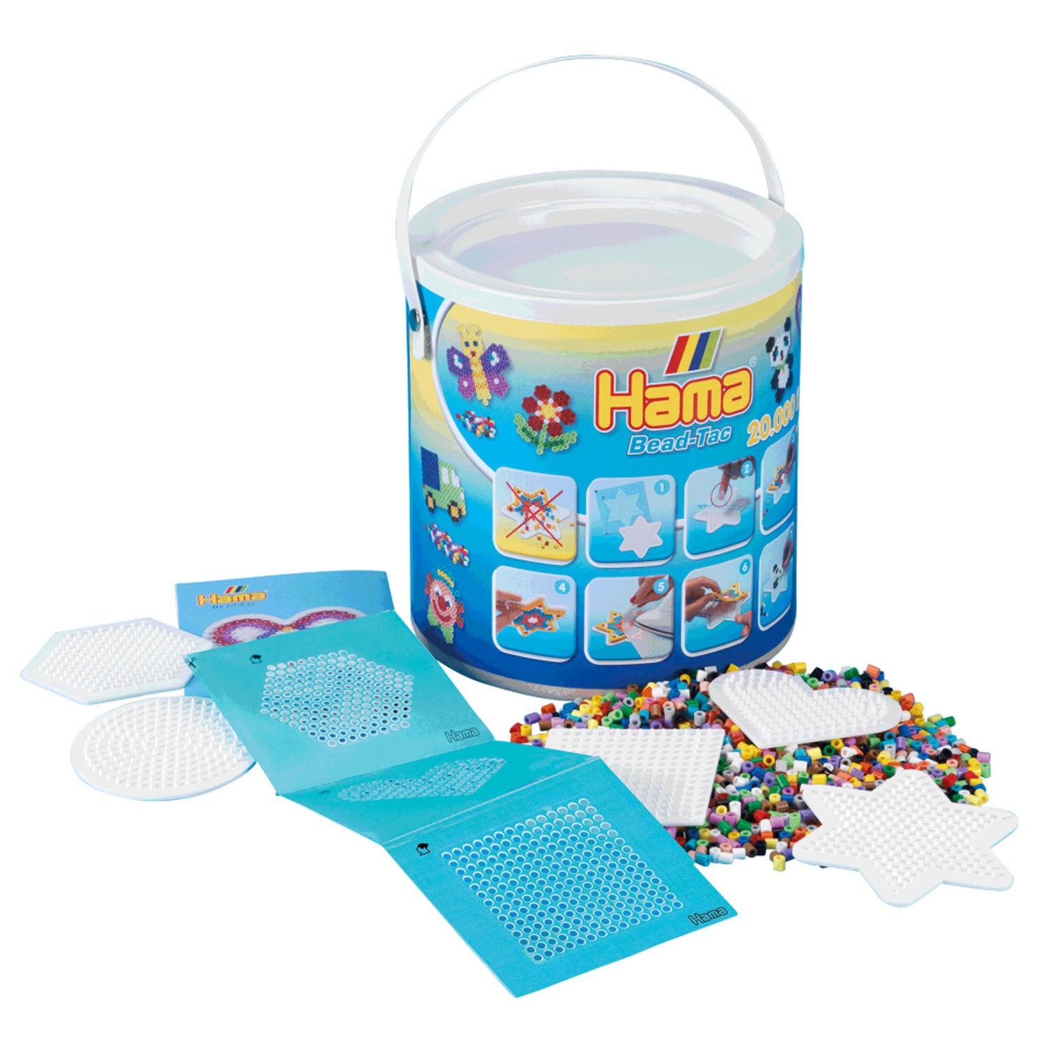 Hama Bead-Tac Iron Perle Set in Emmer, 20.000.