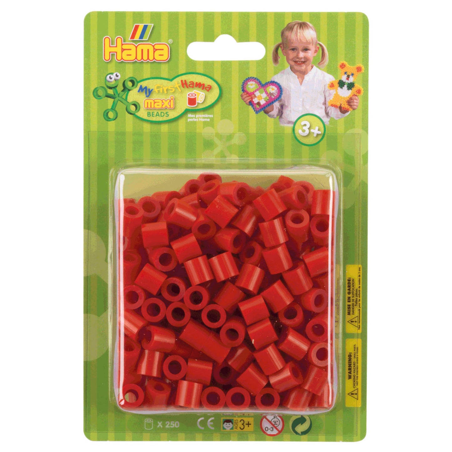 Hama Iron Perlen Maxi Red, 250st.