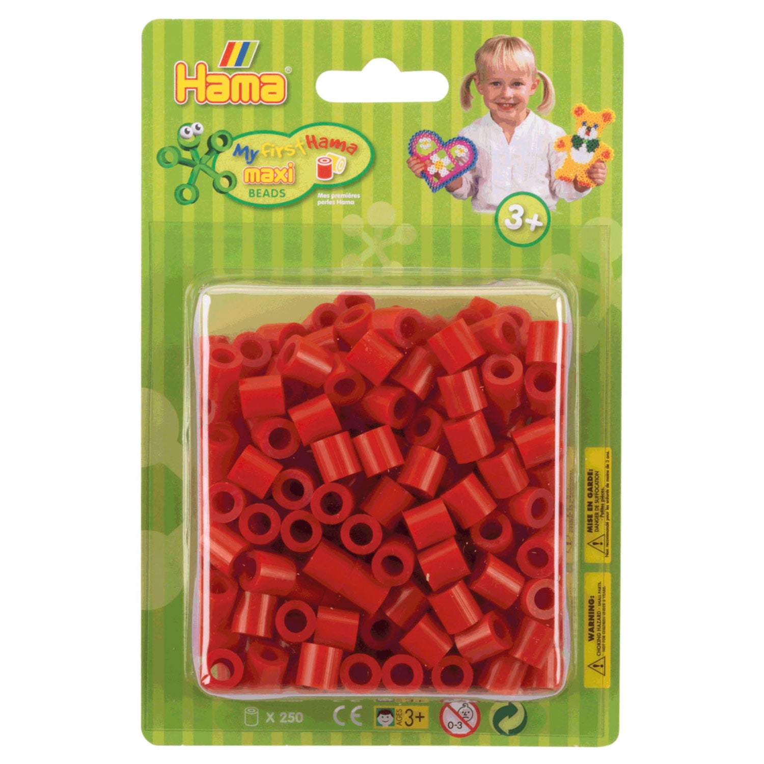 Hama Iron Perlen Maxi Red, 250st.