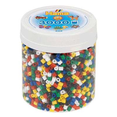 Hama -Streichperlen im primären Mix (66) Jar, 3000st.