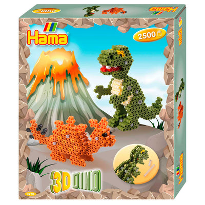 Hama Bügeln Perle Set 3D Dino, 2500st.