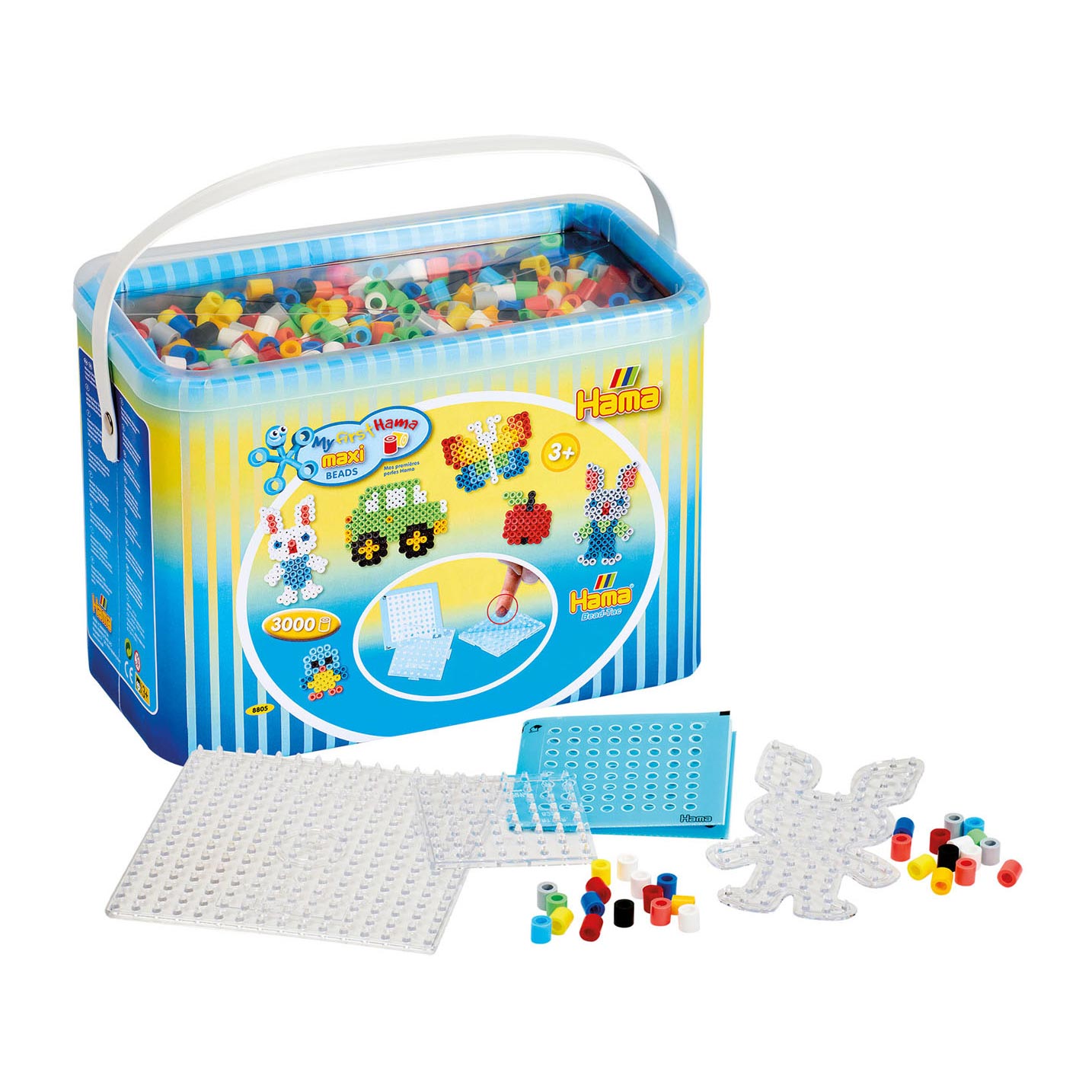 Hama Bead-Tac Bügelset, 3000st.