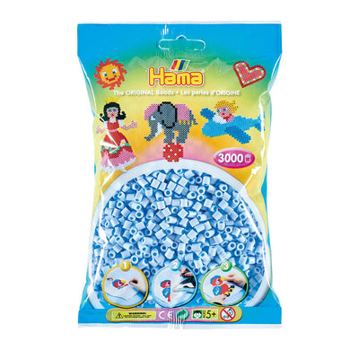 Hama String Perlen Pastell Ice Blue (97), 3000st.