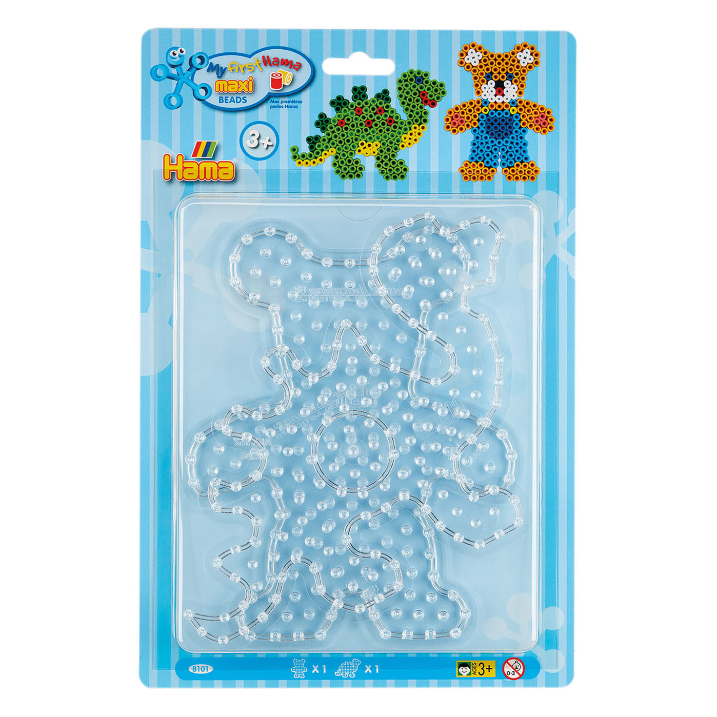 Hama Iron Perlenplatten Maxi und Teddybeer