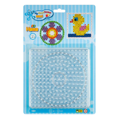 Hama Iron Perlenplatten Maxi Circle und Quadrat