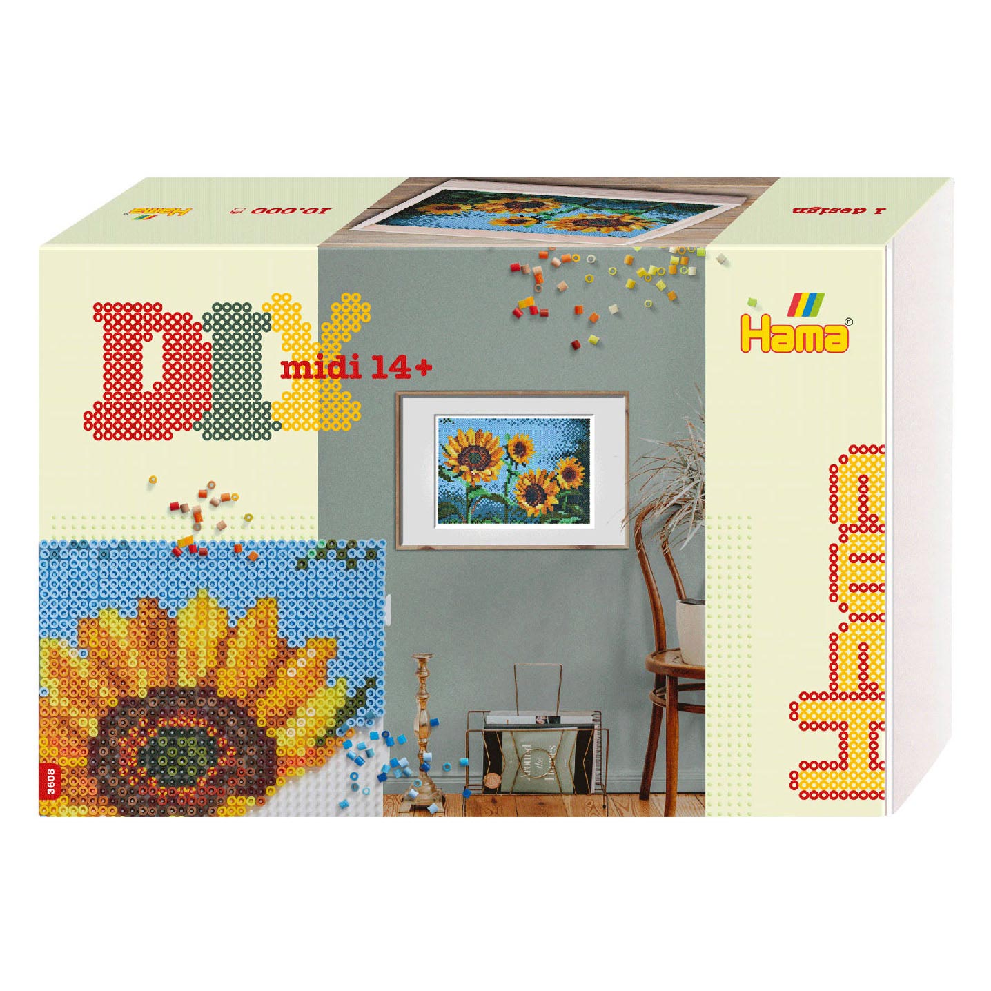 Hama DIY Art Sunflowers (10.000.)