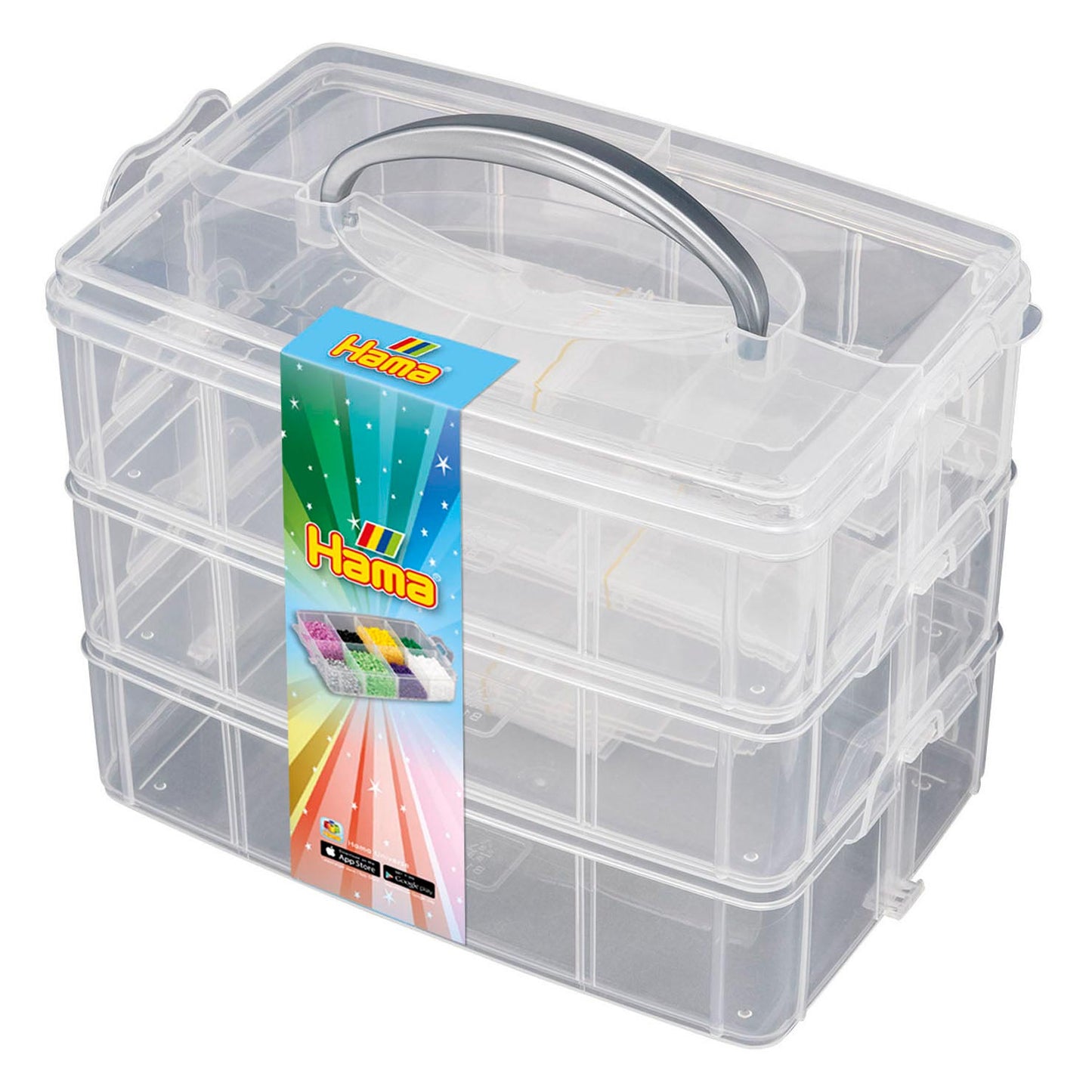 Hama bügeln Perlen Lagerbox groß mit 3 Schubladen