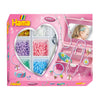Hama Bügeln Perlenset Schmuck machen rosa, 2400st.