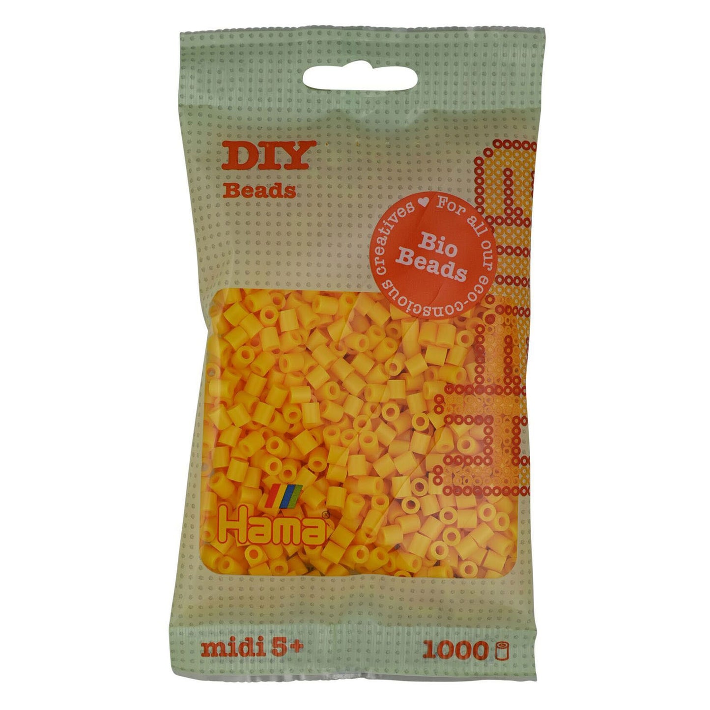 Hama Bio String Perlen Yellow (003), 1000st.