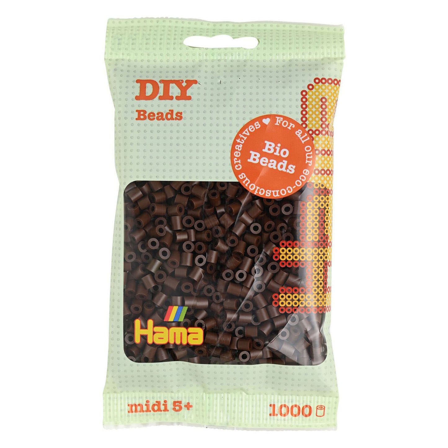 Hama Bio String Perlen Brown (012), 1000st.
