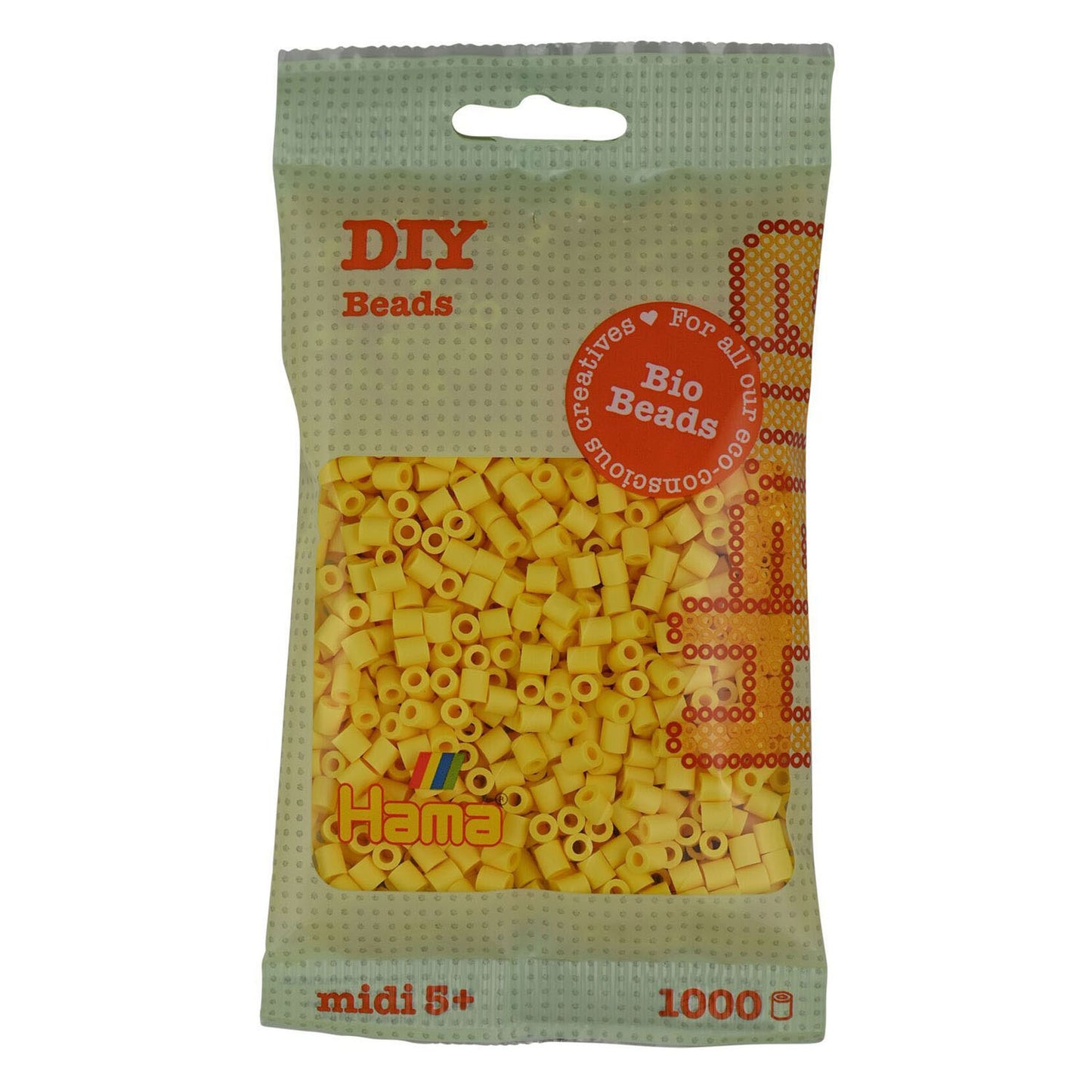 Hama -Bio -Bügelperlen hellgelb (103), 1000st.