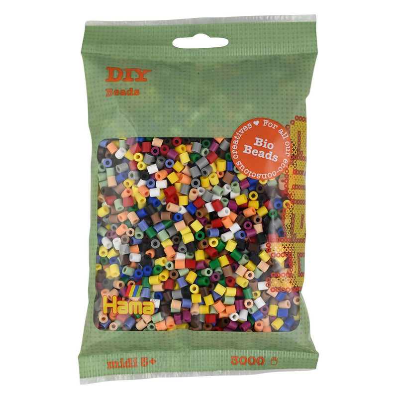 Hama Bio String Perlen Color Mix (199), 3000st.