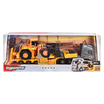 Majorette Volvo FH16 LKW mit Sattelauflieger und Radlader