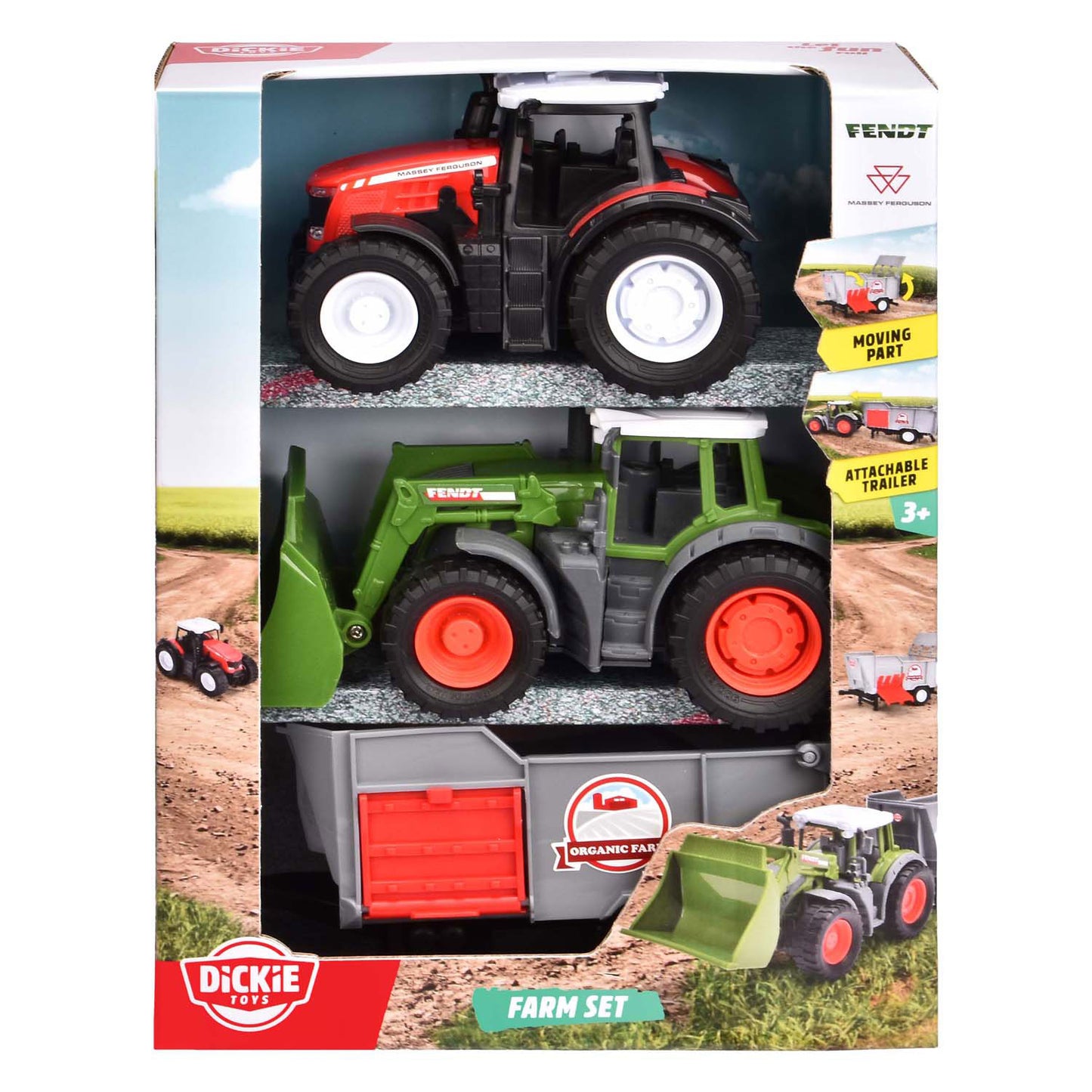 Dickie Farm-Set Traktoren, 2-teilig.