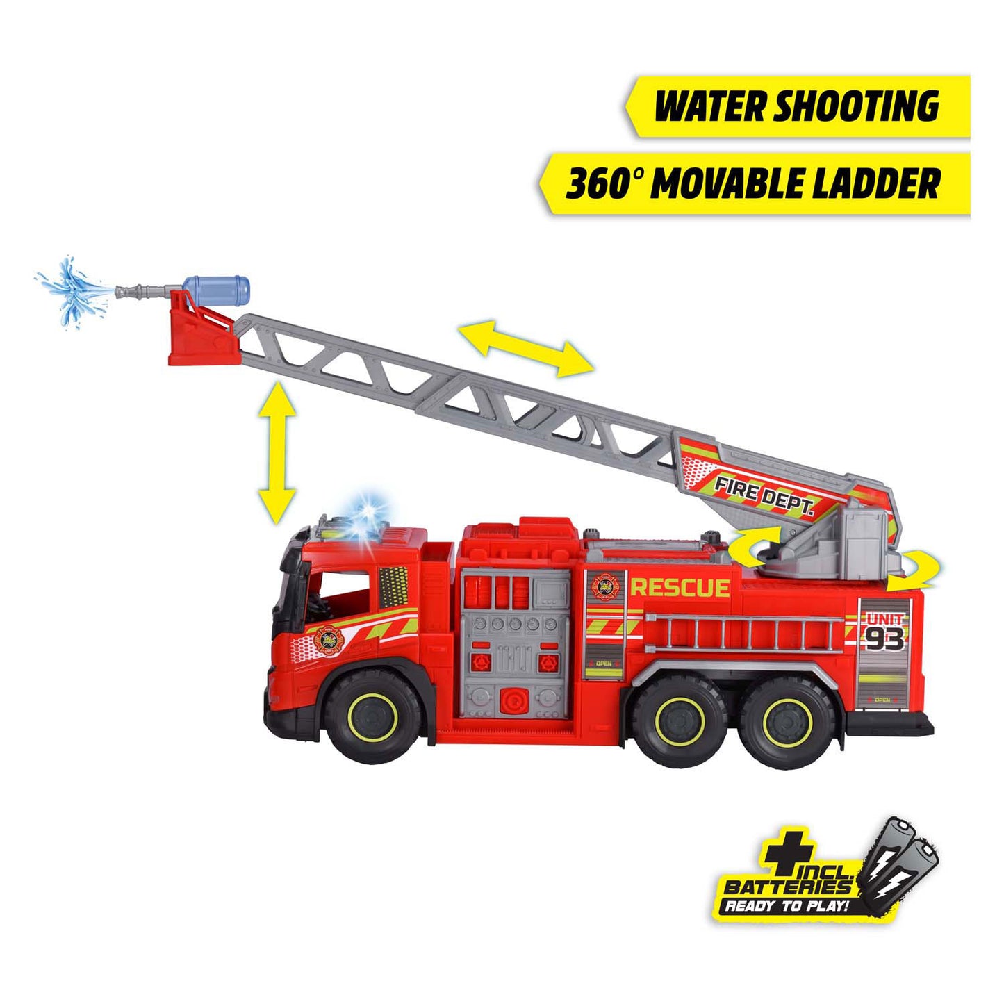 Dickie Fire Truck mit Licht- und Soundeffekten