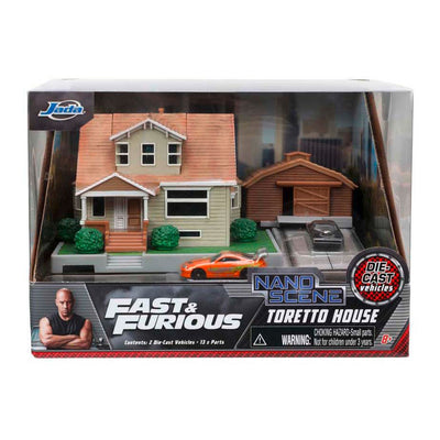 Jada Toys Jada Fast Furious Nano Doms Hausdiorama mit Fahrzeugen