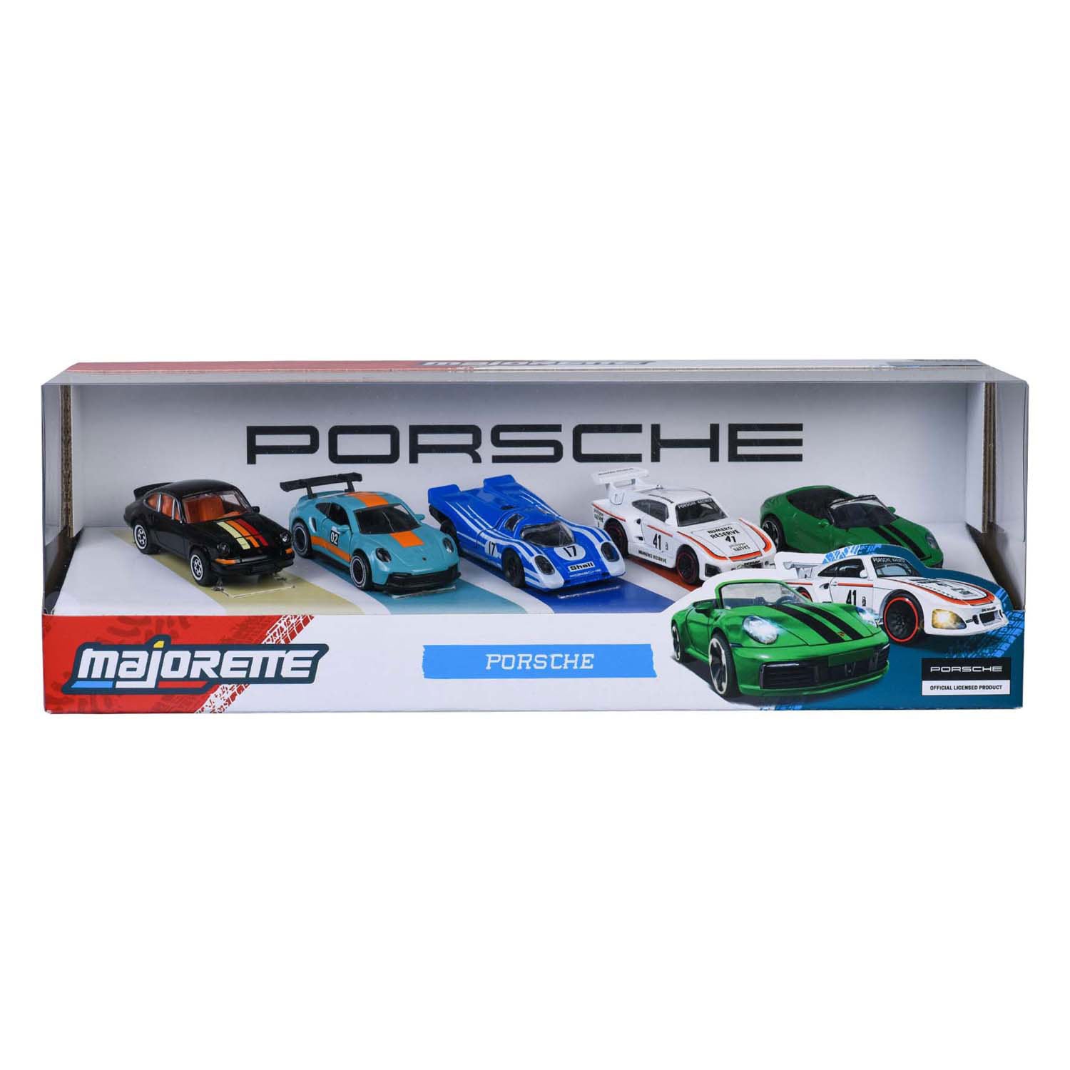 Majorette Porsche Set, 5-teilig.