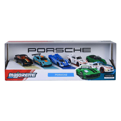 Majorette Porsche Set, 5-teilig.