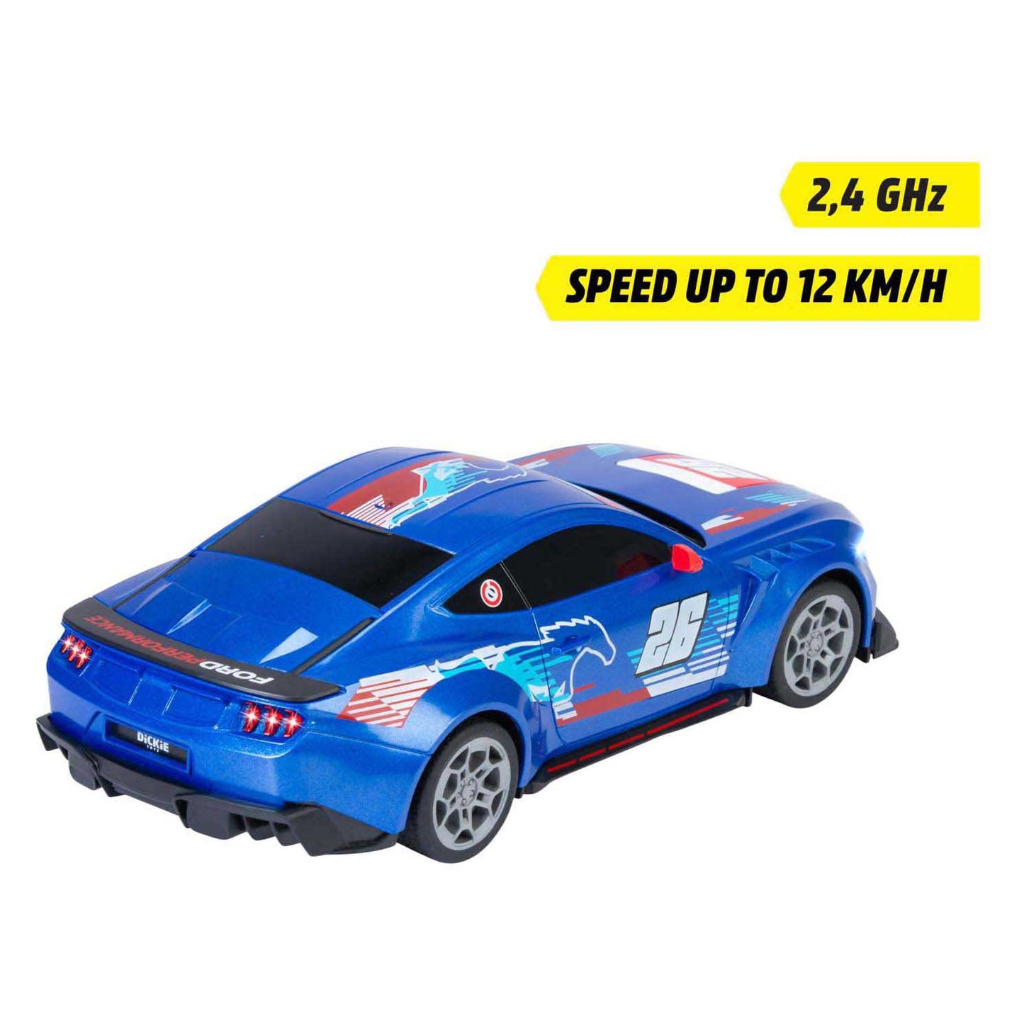 Dickie RC Ford Mustang angepasst, probieren Sie mich aus, RTR