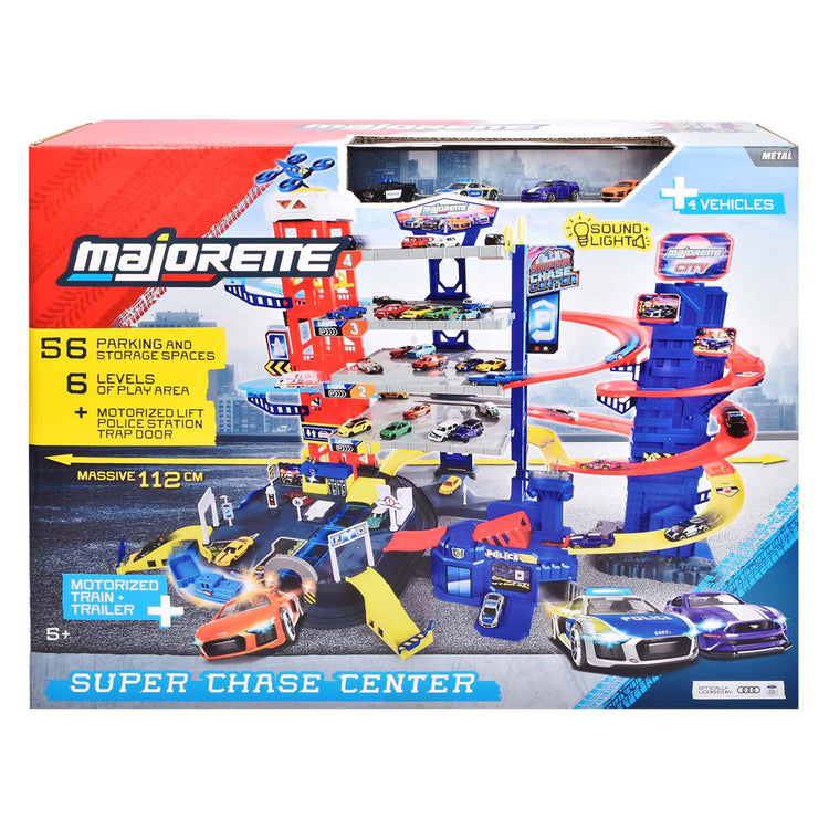 Majorette Super Chase Center mit 5 Fahrzeugen