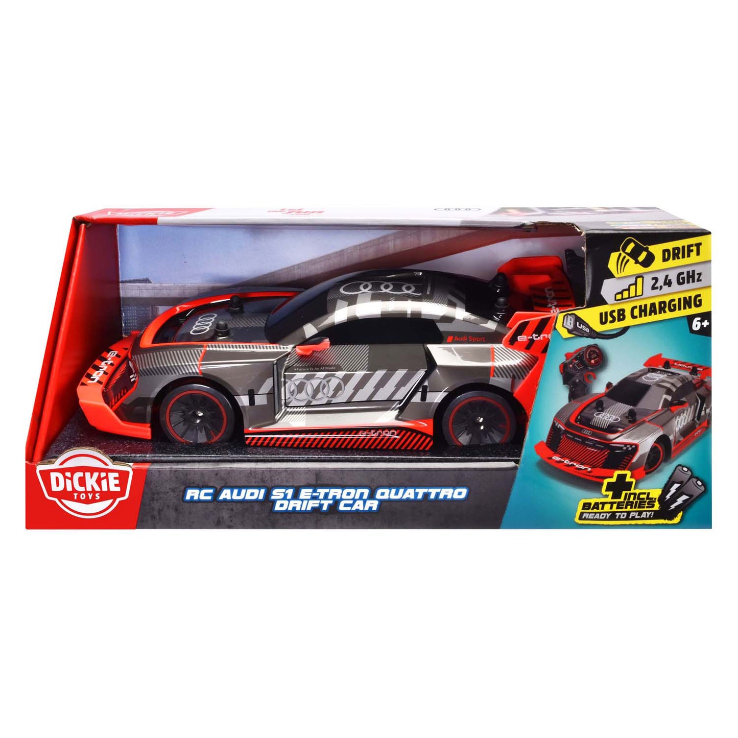 Dickie ferngesteuertes Audi S1 e-tron quattro Driftauto, RTR