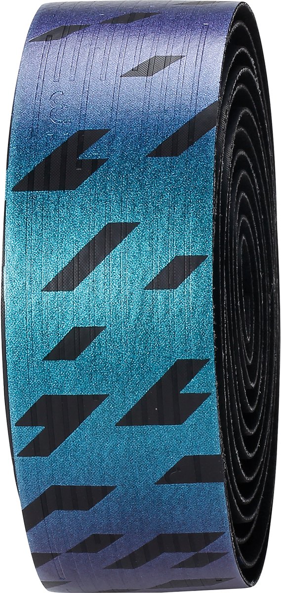 BBB Cycling Nanoribbon Gel-Lenkerband – mit Gel-Unterstützung – rutschfest – inklusive Lenkerkappen – schwarzer Ölteppich – BHT-19