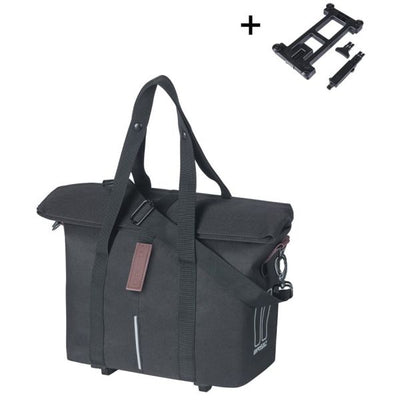 Basilikum FietShandtas Stadt Mik 8 - 11 Liter 19 x 30 x 26 cm - Schwarz