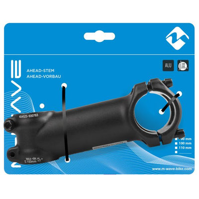 M-Wellen-Stiel 28,6 100 31,8 mm schwarz