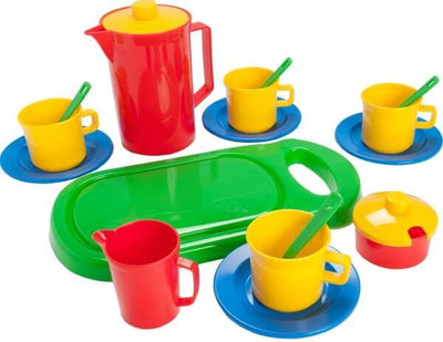 Verschiedenes Kaffee -Set mit Schneidebrett