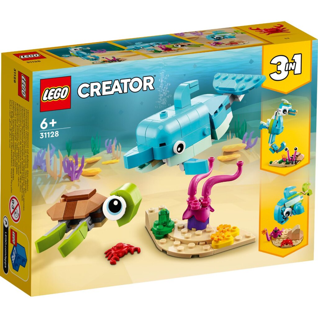 Lego Creator 31128 3in1 Delfin und Schildkröte
