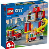 Lego City 60375 Feuerwache und Feuerwehrauto - afbeelding 1