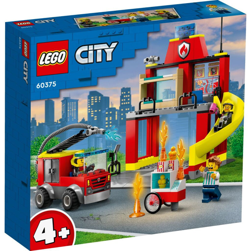 Lego City 60375 Feuerwache und Feuerwehrauto