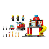Lego City 60375 Feuerwache und Feuerwehrauto - afbeelding 3