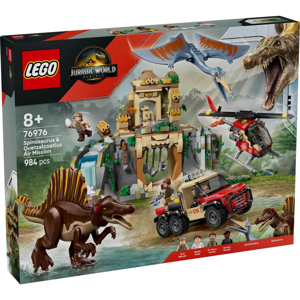 Lego Jurassic World 76976 Spinosaurus und Quetzalcoatlus Air Mission