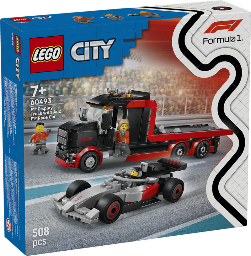 Lego City 60493 F1-Ausstellungswagen mit Audi F1-Rennwagen