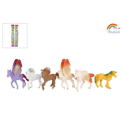 Einhorn 6 Einhornfiguren 9 cm