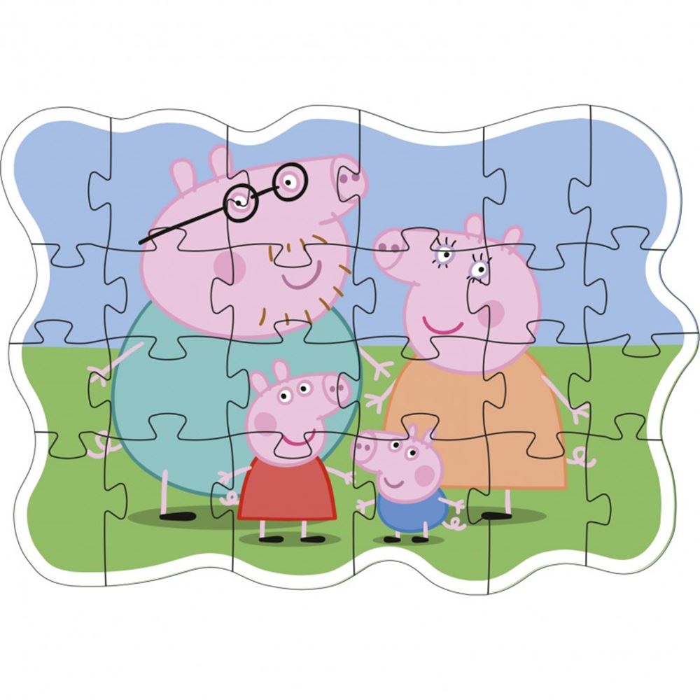 Puzzle Peppa Pig Familie. 24 Stück. 3+