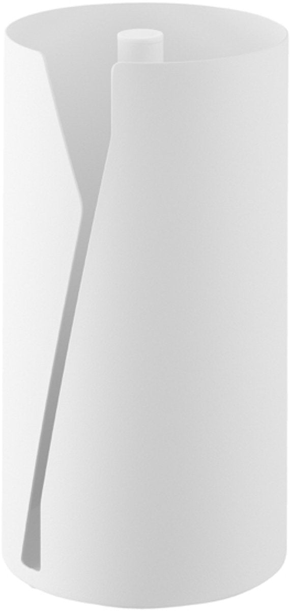 Yamazaki Tower Keukenrolhouder rund – weiß