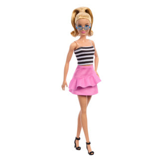 Mattel Fashionistas Pop #213, blond mit gestreiftem Top, R.