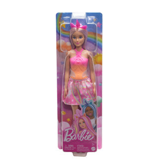 Mattel Einhornpuppe mit rosa Haaren und farbenfrohen Outfits